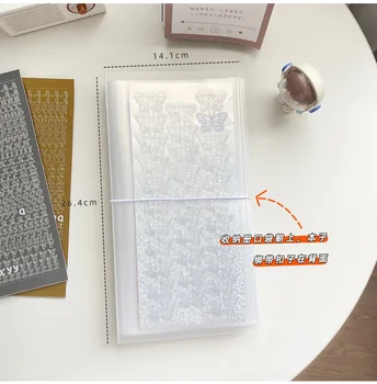 1 Комплект Простой книги для хранения наклеек с декором Toploader для скрапбукинга, Корейская коллекция наклеек большой емкости, 50 штук или 100 штук