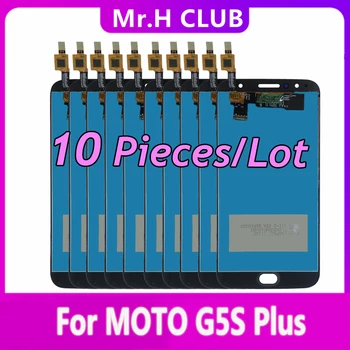 10 Шт. ЖК-Дисплей Для Motorola Moto G5S Plus XT1802 Xt1803 XT1805 Xt1086 Дисплей С Сенсорным Экраном Дигитайзер В Сборе Замена Ремонт