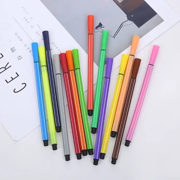 12 Моющихся акварельных карандашей, безопасная нетоксичная профессиональная акварельная ручка, цветной маркер для рисования для детей, студентов H8WD