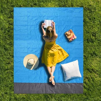2,1 М * 2 м Открытый Портативный Коврик для пикника Водонепроницаемое Пляжное одеяло Sandleak Коврик для кемпинга Матрас Коврик для пикника на открытом воздухе