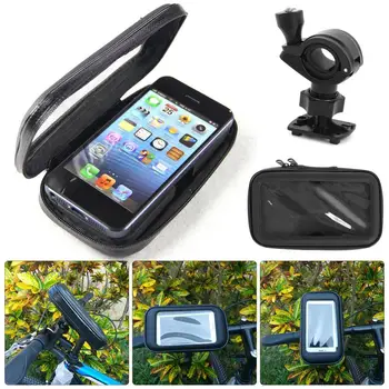 Велосипед Руль для велосипеда Водонепроницаемый держатель для мобильного телефона с сенсорным экраном, сумка для занятий спортом, развлечения, велосипедное снаряжение, инструмент
