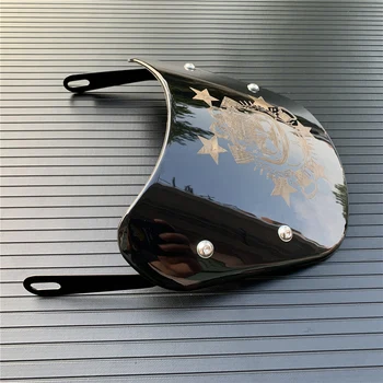 Ветрозащитное стекло мотоцикла, ветровое стекло, универсальное для Harley Honda Yamaha Kawasaki Suzuki, фара 6,5 