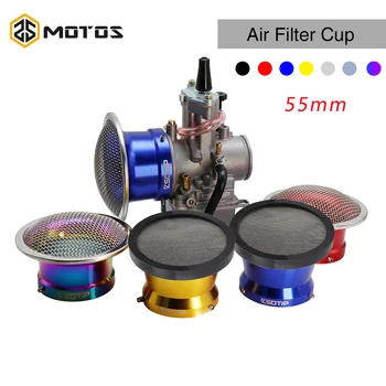 Воздушные Фильтры Карбюратора ZS MOTOS 55 мм С Сетчатым Экраном Для PWK32 PWK34 Для Keihin OKO KOSO MIKUN PZ Carburetor Air Filter Cup