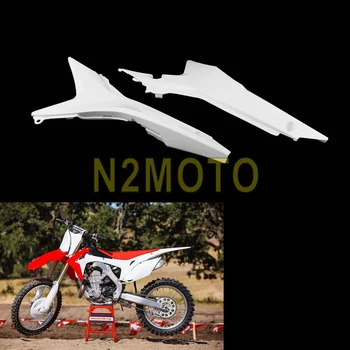 Для Honda CRF250R 14-17 CRF450R 13-16 Мотокросс Dirt Pit Bike Пластиковая Белая Левая и Правая Крышка Воздушной Коробки Для Мотоцикла CRF Enduro