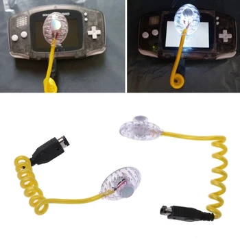 Игровая консоль Worm Light, лампы подсветки, Совместимые с игровыми аксессуарами GBA, Гибкая светодиодная лампа, ночник, Портативный