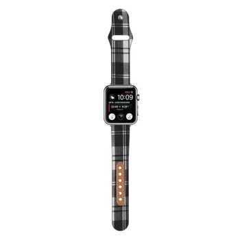 Кожаный ремешок для Apple iwatch band 7/6/5/4 42мм 40мм 41мм 44мм 45мм 8ультра 49мм Тканевая пряжка для ногтей ремешок для часов браслет