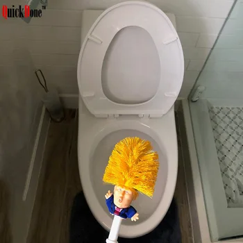 Креативная Туалетная щетка Дональда Трампа, Инструменты для чистки ванной комнаты, Оригинальные Забавные принадлежности для дома и отеля Trump, Чистящие Средства FY0130