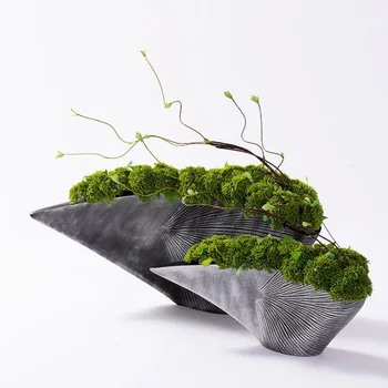 Креативный искусственный цветок Бонсай Зеленые растения Украшение зелеными растениями Украшение искусственных цветов в горшках