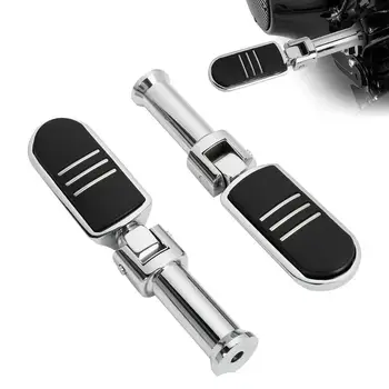 Кронштейны подставки для ног заднего пассажира мотоцикла для моделей Harley Softail 2018-2022 2019 хром / черный