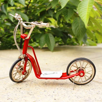Моделирование 1: 10 модель велосипеда для скейтборда, металлическая модель двухколесного автомобиля, игрушка с тормозом