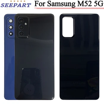 Новая Крышка Для Samsung Galaxy M52 5G Задняя Крышка Батарейного Отсека Задняя Крышка Корпуса Запасная Часть Samsung M526BR M526B Крышка Батарейного отсека