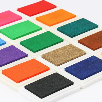 Печать Партнера Большая Квадратная Цветная чернильная подушечка для пальцев DIY Craft Color Painting Stamp Ink Pad