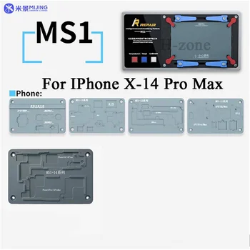 Универсальная платформа для распайки Mijing iRepair MS1 для iPhone X 11 12 13 14 Pro Max Материнская плата с камерой заднего вида Многослойный нагревательный стол