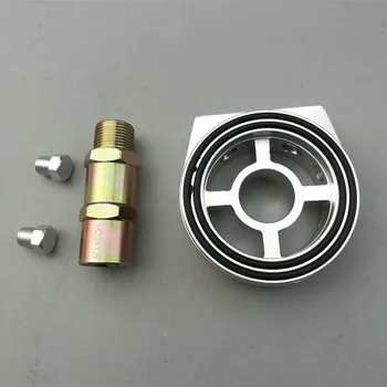 Универсальный автомобильный алюминиевый масляный фильтр AN8 Сэндвич-охладитель пластинчатый адаптер давления