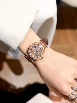 Часы Женские механические часы Особого интереса, легкие роскошные женские часы, женская мода, женские часы